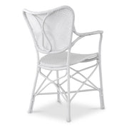 Dining Chair Colony with arm matte white
