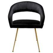 Dining Chair Bravo roche black velvet
