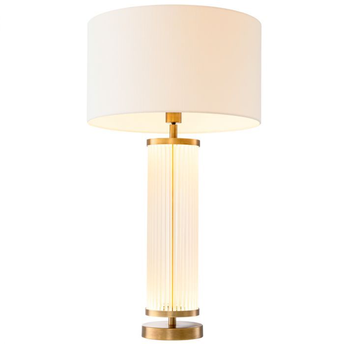 Table Lamp Thibaud antique brass finish incl shade