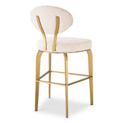 Counter Stool Dorrego bouclé cream