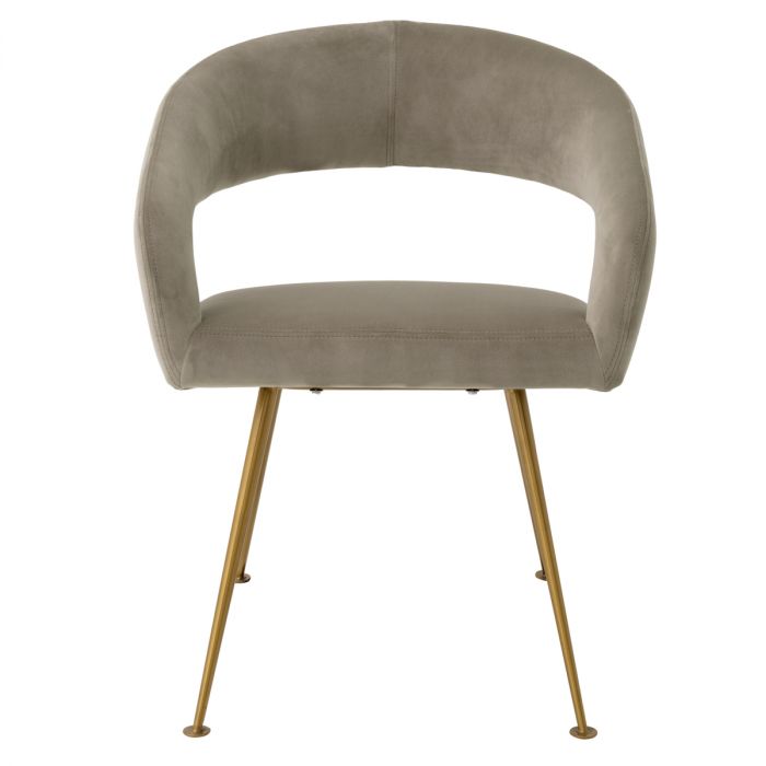 Dining Chair Bravo savona greige velvet