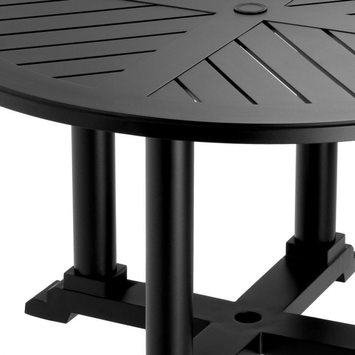 Outdoor Dining Table Bell Rive round S black