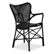 Dining Chair Colony with arm matte black