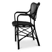 Dining Chair Colony with arm matte black