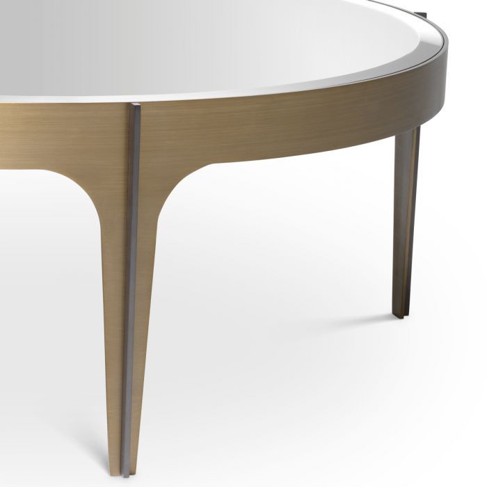 Coffee Table Artemisa S brushed brass finish