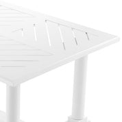 Outdoor Dining Table Bell Rive rectangular white