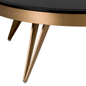 Coffee Table Rocco brushed brass finish