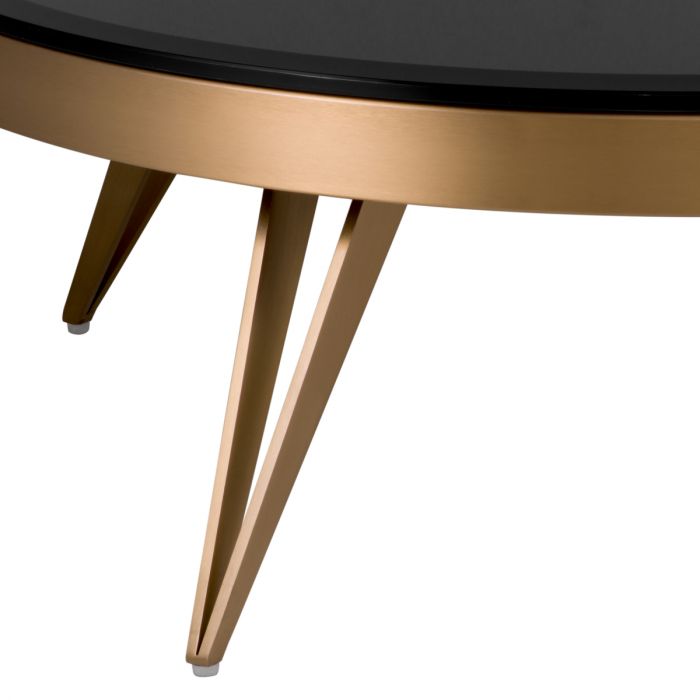 Coffee Table Rocco brushed brass finish