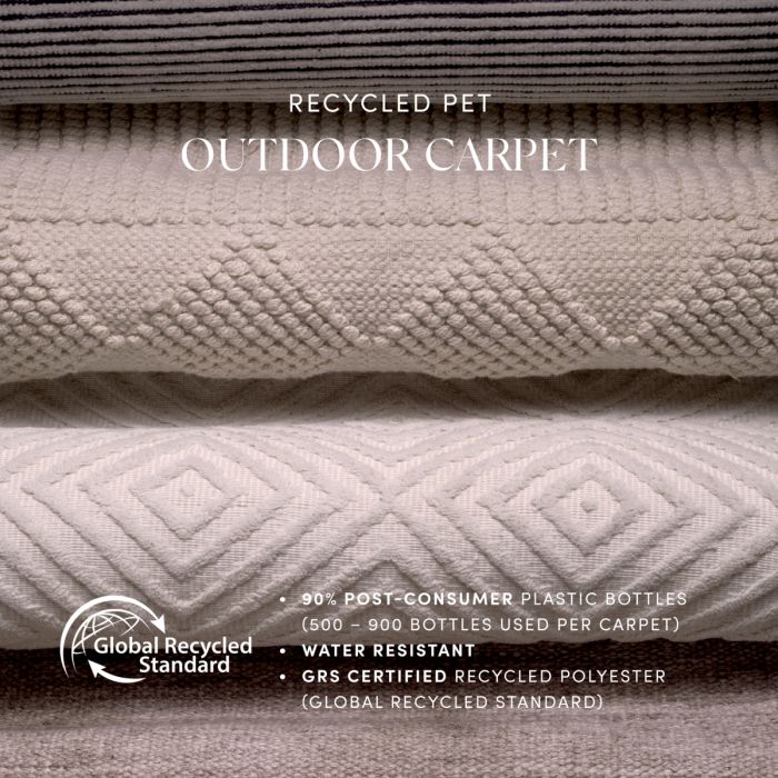 Outdoor Rug Loriano taupe 300 x 400 cm