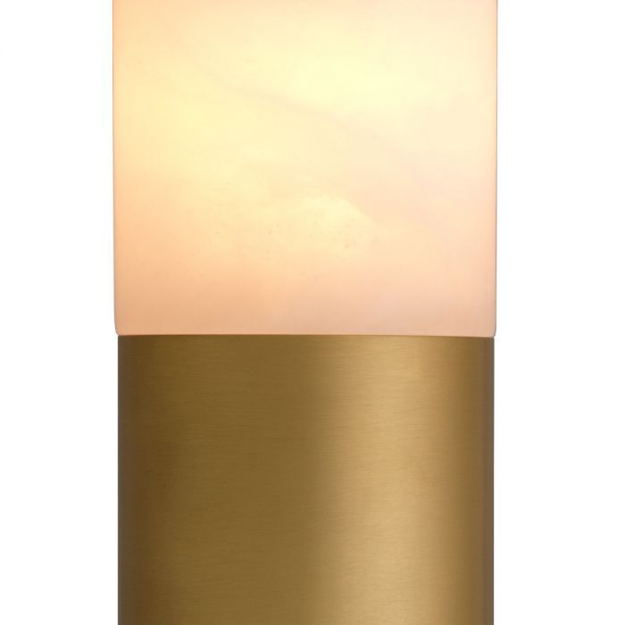 Table Lamp Vaneta antique brass finish alabaster