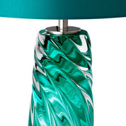 Table Lamp Barron turquoise nickel finish