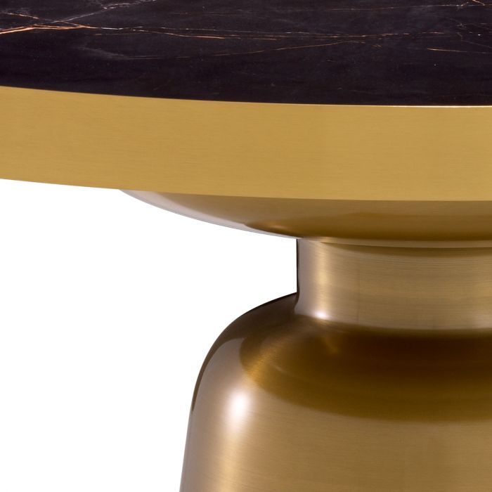 Coffee Table Soren brushed brass black top