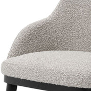 Dining Chair Costa with arm bouclé grey