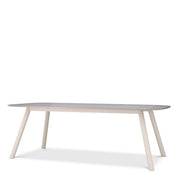 Outdoor Dining Table Nassau S light grey ceramic