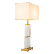 Table Lamp Newton L antique brass finish incl shade