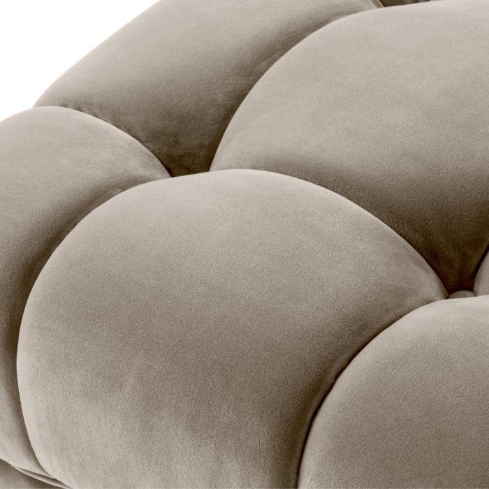 Stool Sienna savona greige velvet