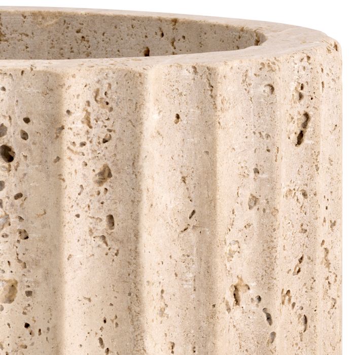 Vase Nava travertine