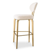 Bar Stool Dorrego bouclé cream