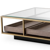 Coffee Table Roxton brushed brass finish