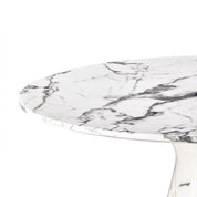 Dining Table Turner white faux marble