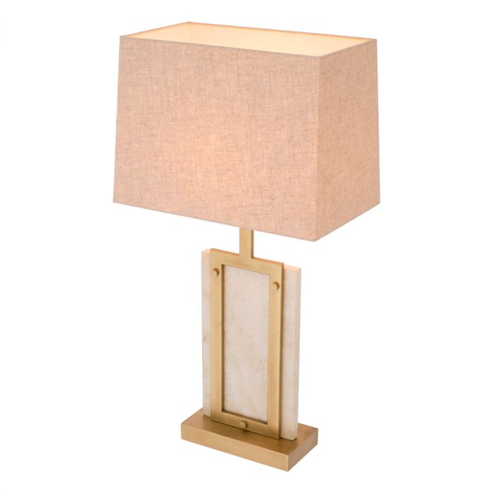 Table Lamp Murray travertine incl shade