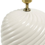 Table Lamp Savona white ceramic incl shade