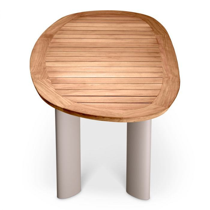 Outdoor Dining Table Free Form natural teak