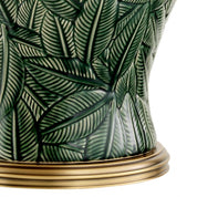 Table Lamp Cyprus green ceramic incl shade