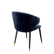 Dining Chair Volante with arm savona midnight blue
