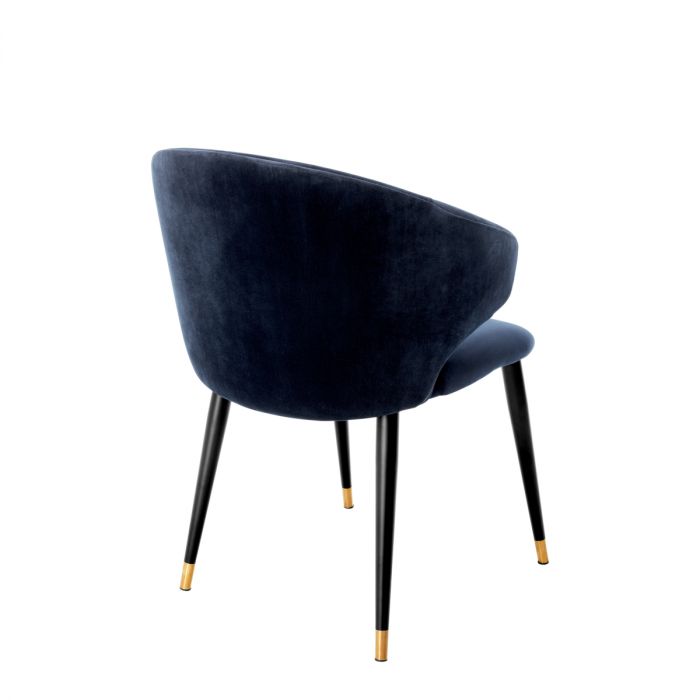 Dining Chair Volante with arm savona midnight blue