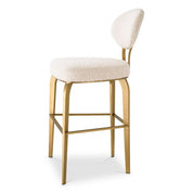 Counter Stool Dorrego bouclé cream