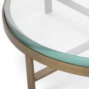 Coffee Table Hoxton brushed brass finish