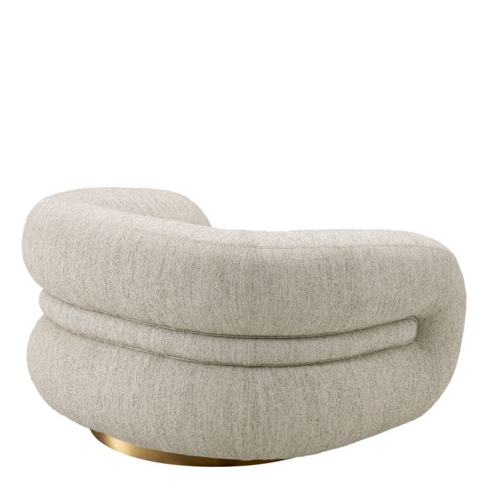 Swivel Chair Cosenza splendor light grey