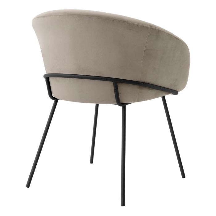 Dining Chair Campus savona greige velvet