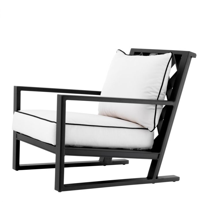 Outdoor Chair Como black sunbrella canvas