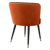 Dining Chair Grenada savona orange velvet