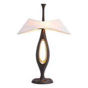 Table Lamp Gianfranco gunmetal polished brass finish incl shade