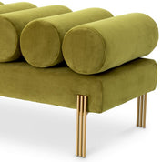 Bench Oxley savona vintage green velvet brushed brass finish