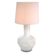 Table Lamp Lambert crackled white incl shade