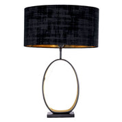 Table Lamp Saturnia gunmetal finish incl shade
