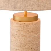Table Lamp Lxry travertine incl shade