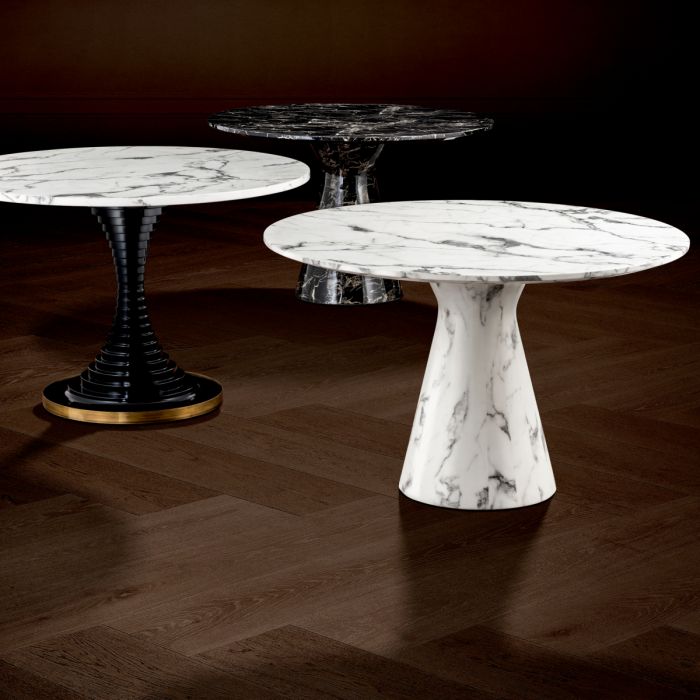 Dining Table Turner black faux marble