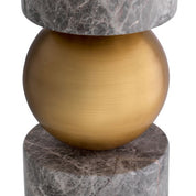 Table Lamp Levy grey marble incl shade