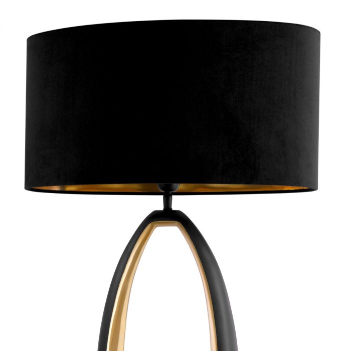 Table Lamp Volo gunmetal finish incl shade