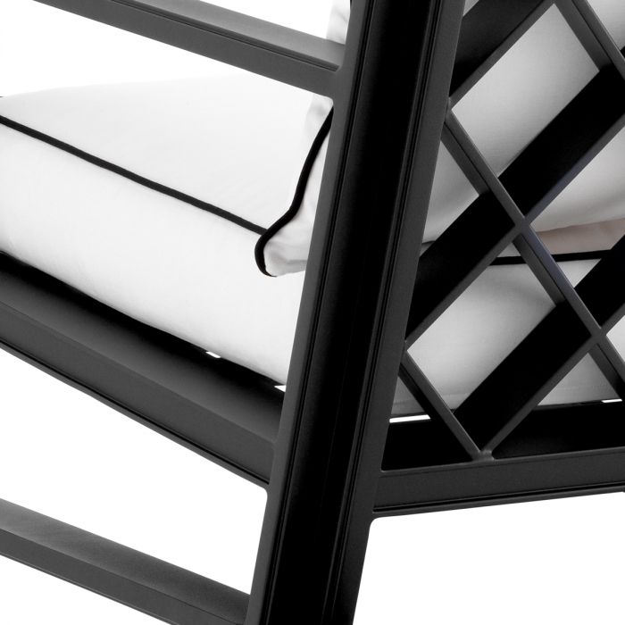 Outdoor Chair Como black sunbrella canvas