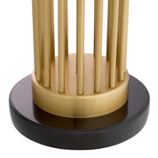 Table Lamp Condo antique brass finish incl bouclé shade