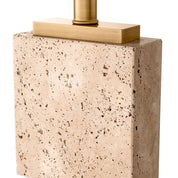 Table Lamp Newton L travertine incl shade