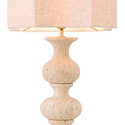 Table Lamp Mabel travertine incl shade