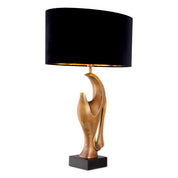 Table Lamp Brunetti vintage brass finish incl shade