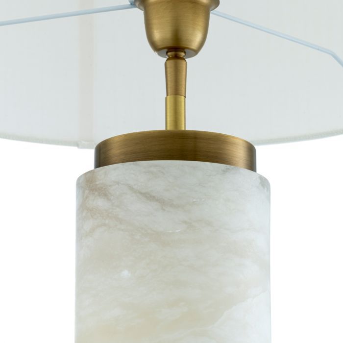 Table Lamp Lxry alabaster incl shade